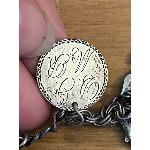 Vintage Sterling Bracelet with 12 Charms 925 Travel Souvenir 26.47 gr - Picture 4 of 11